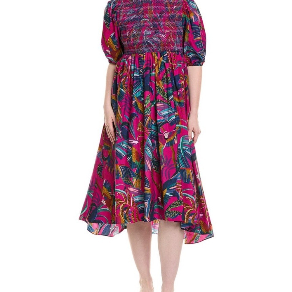 Farm Rio Macaws Midi Dress / NWT / Size M / $245 MSRP - Picture 5 of 10